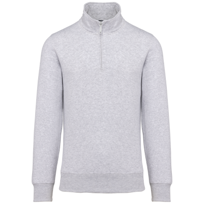 Zipped neck sweatshirt